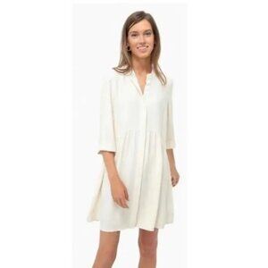 Tuckernuck Ivory Royal Shirt Dress
